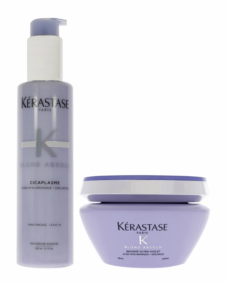 Best reviews of 🤩 Kérastase Kerastase Blonde Absolu Ultra Violet Masque & Cicaplasme Serum 2pc Kit 👩 Women Shampoo & Conditioners 😀