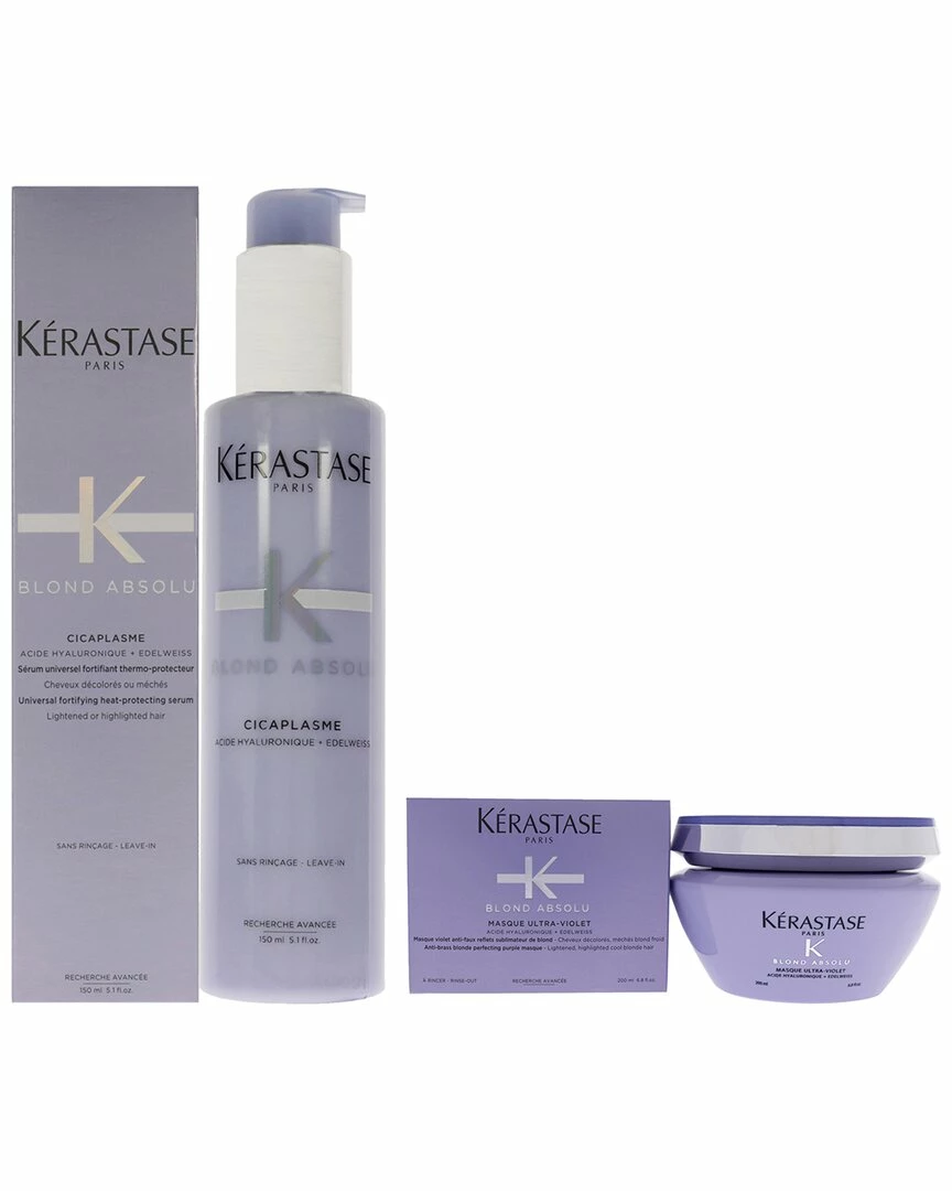 Best reviews of 🤩 Kérastase Kerastase Blonde Absolu Ultra Violet Masque & Cicaplasme Serum 2pc Kit 👩 Women Shampoo & Conditioners 😀 - Image 2