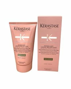 Hot Sale 😍 Kérastase Kerastase 5.1oz Masque Vert Chroma Neutralisant Hair Mask In Pink 👩 Women Hair Masks & Treatments 👍