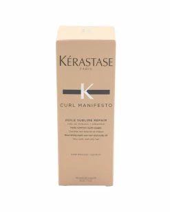 Best Pirce 🥰 Kérastase Kerastase 1.7oz Curl Manifesto Huile Sublime Repair Hair Oil 👩 Women Hair Masks & Treatments ❤️