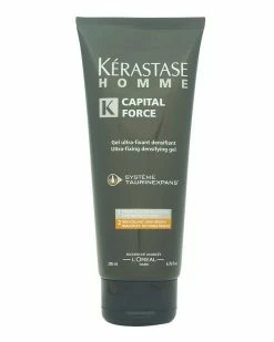 Best Pirce 🔔 Kérastase Kerastase Men's 6.76oz Homme Capital Force Ultra-Fixing Densifying Gel 👩 Women Tools & Styling 🎉